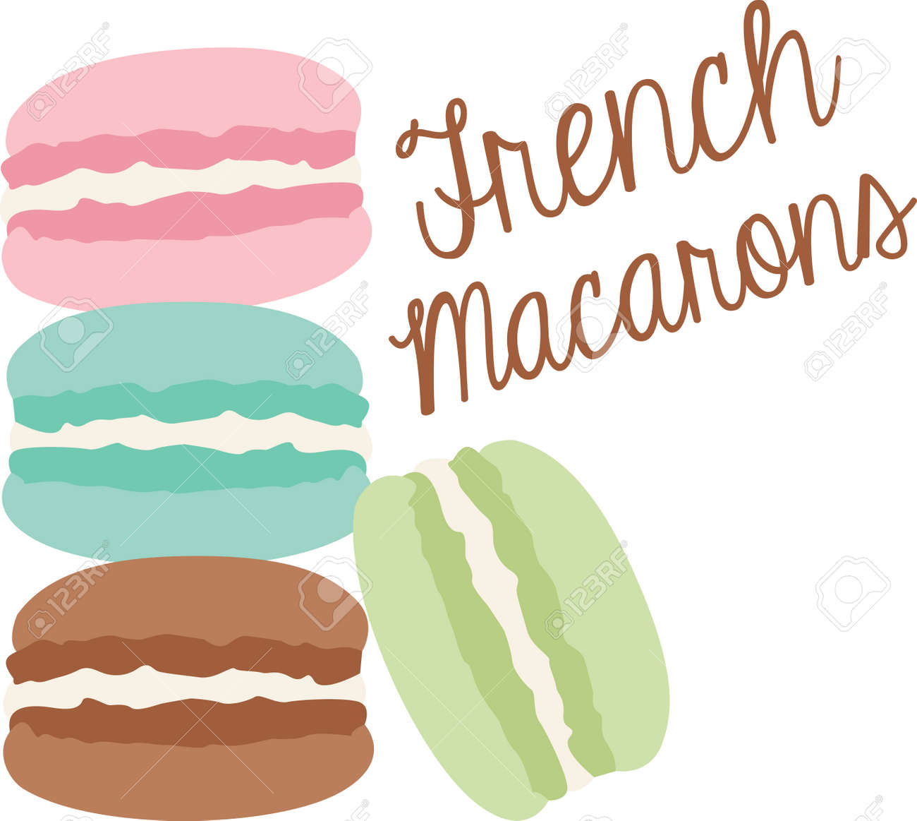 フランスのマカロンのどのようなクールなデザイン これはエプロンや T シャツですばらしいでしょう のイラスト素材 ベクタ Image フランスのマカロンのどのようなクールなデザイン これはエプロンや T シャツですばらしいでしょう のイラスト素材 ベクタ Image