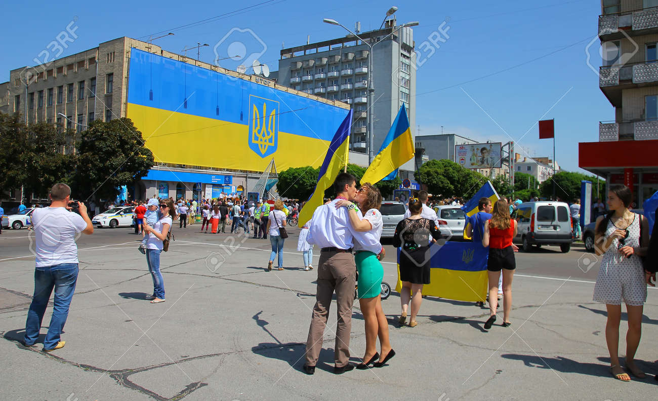 UKRAINE Aluminum Street Sign Ukrainian flag city country road wall gif ZHYTOMYR