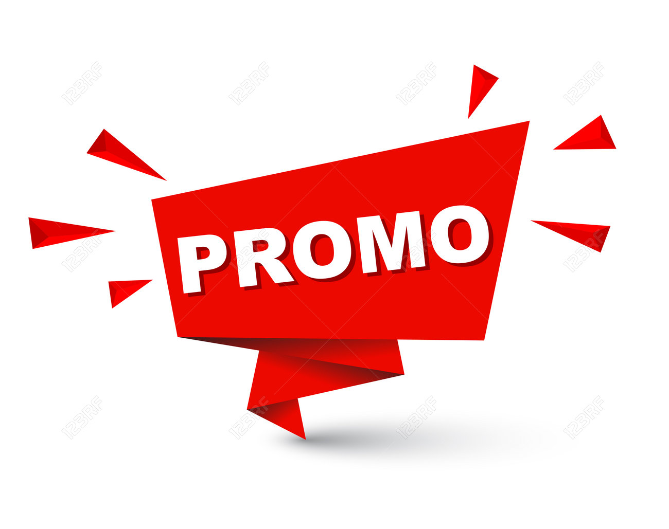 red easy vector illustration isolated paper bubble banner promo