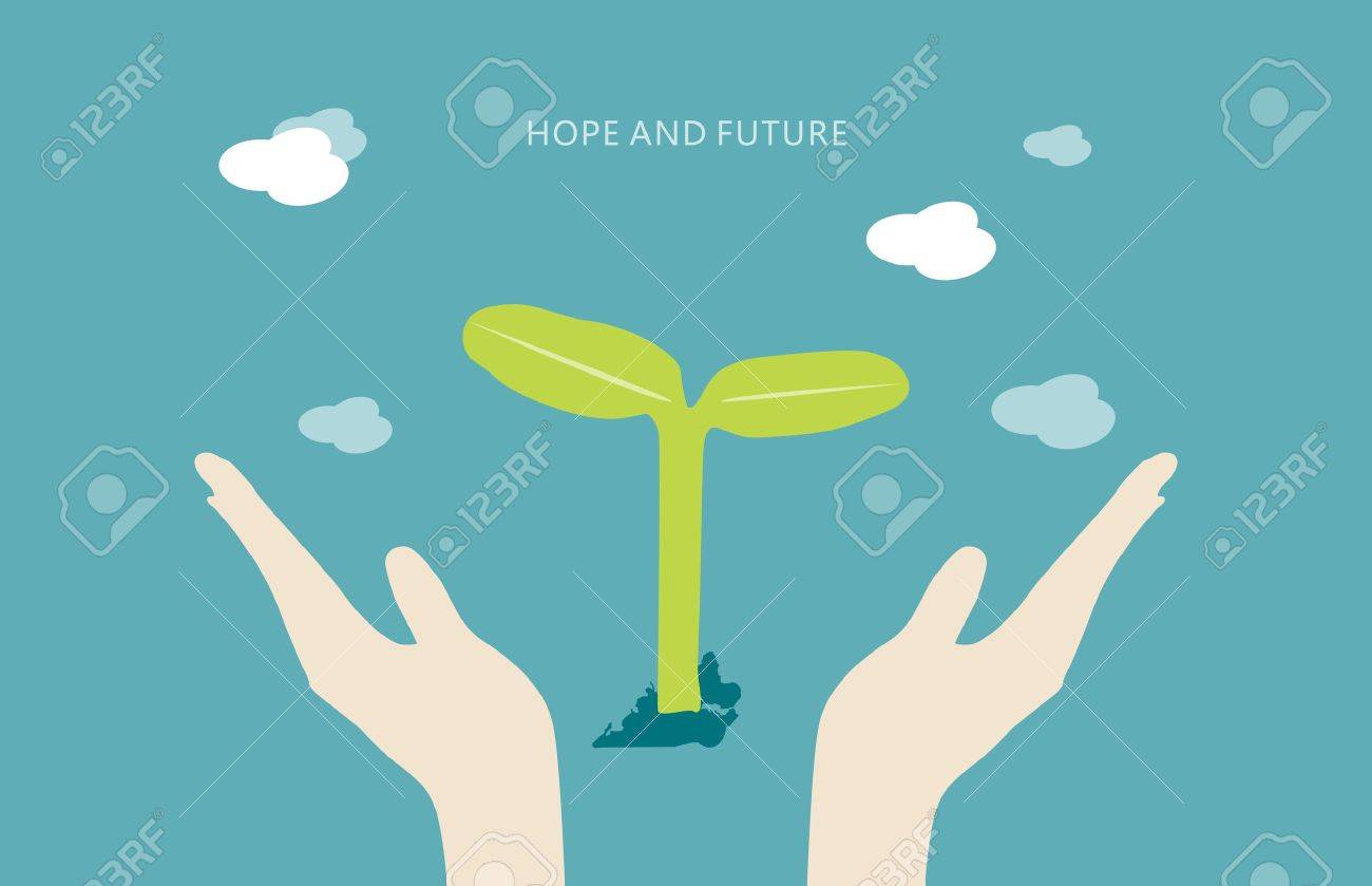 希望と未来の概念 のイラスト素材 ベクタ Image