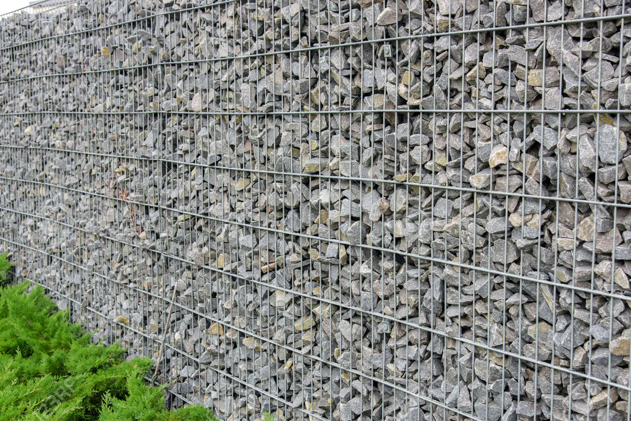 Rock wire fence best sale