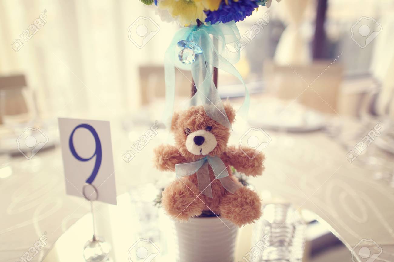 teddy bear table centerpieces