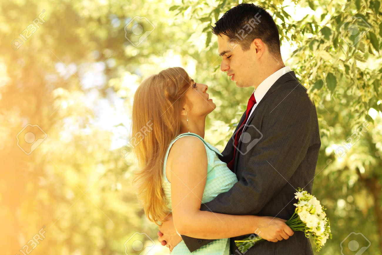 engaged couple