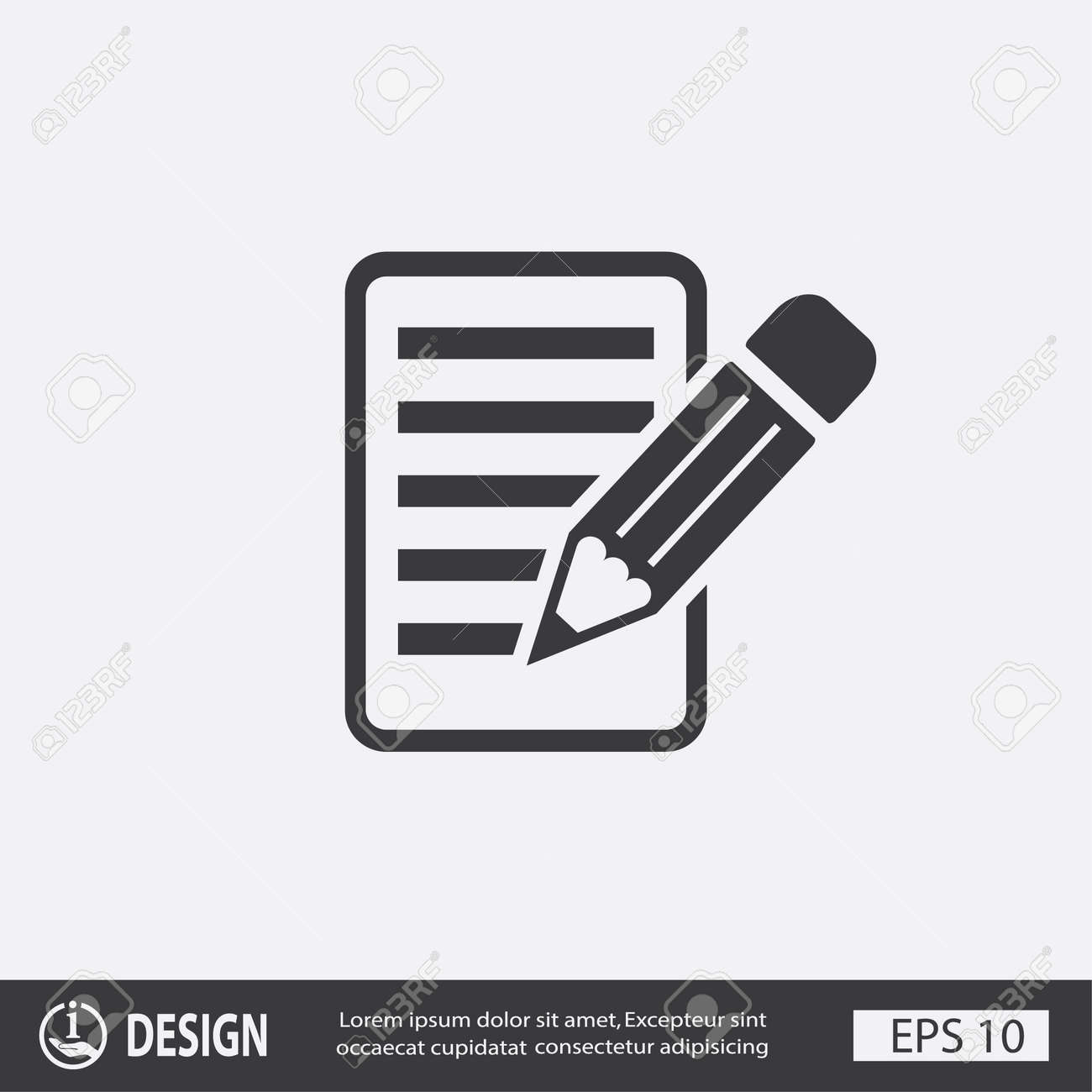 メモの絵文字のイラスト素材 ベクタ Image