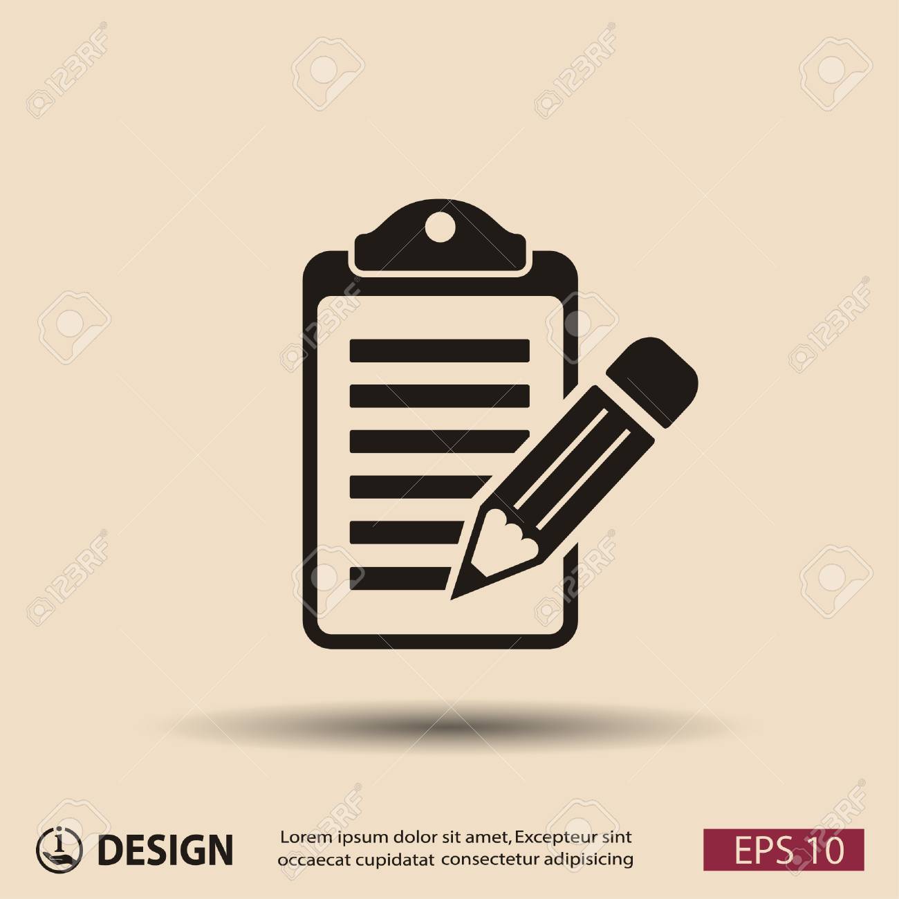 メモの絵文字のイラスト素材 ベクタ Image