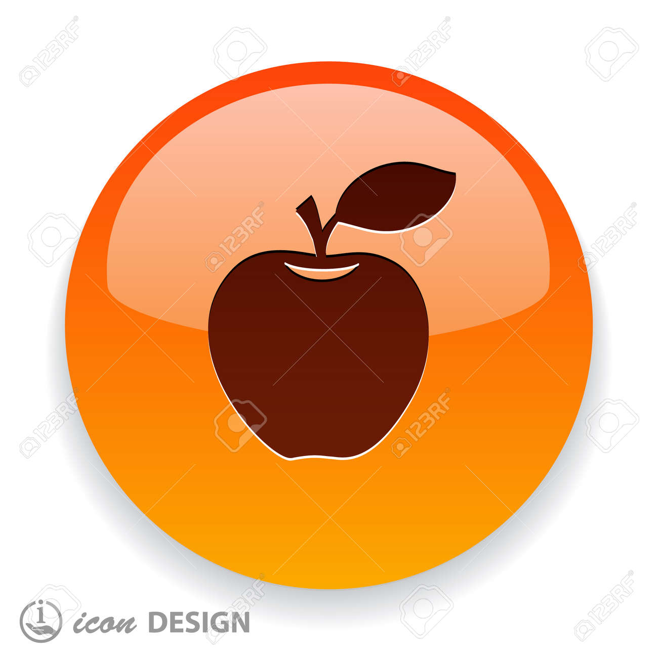 リンゴの絵文字 のイラスト素材 ベクタ Image