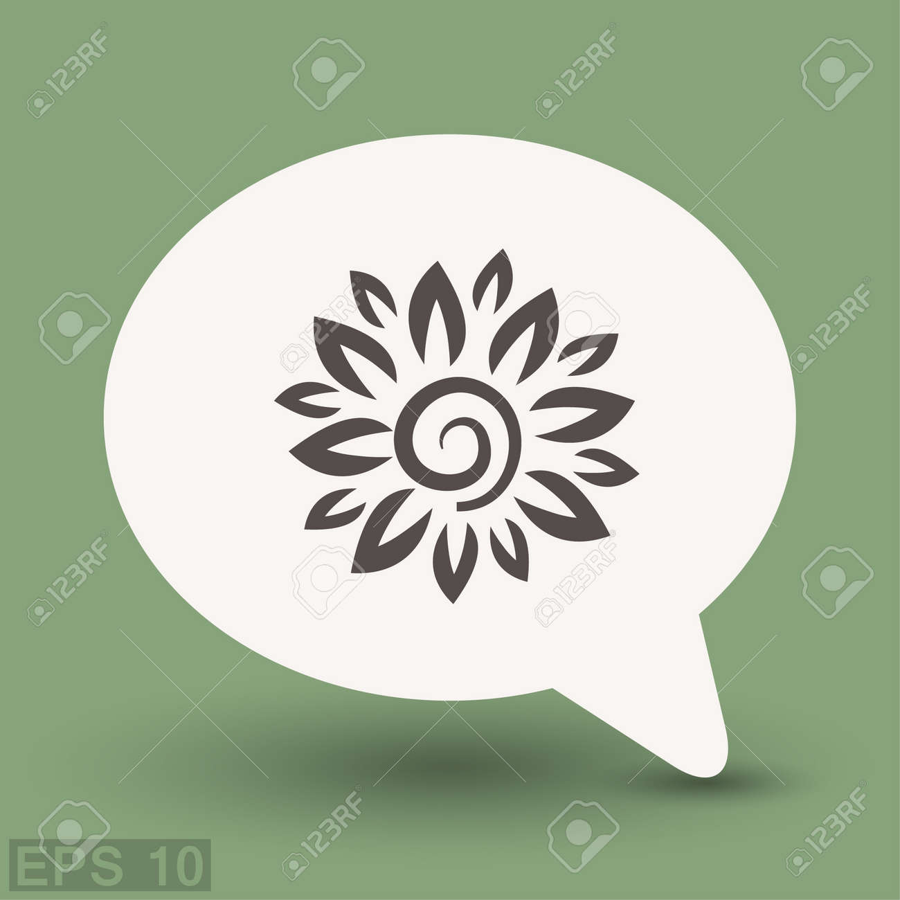 花の絵文字デザインのベクトルの概念図 のイラスト素材 ベクタ Image