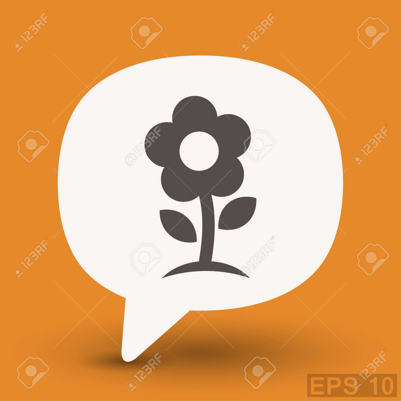 花の絵文字デザインのベクトルの概念図 Eps 10 のイラスト素材 ベクタ Image