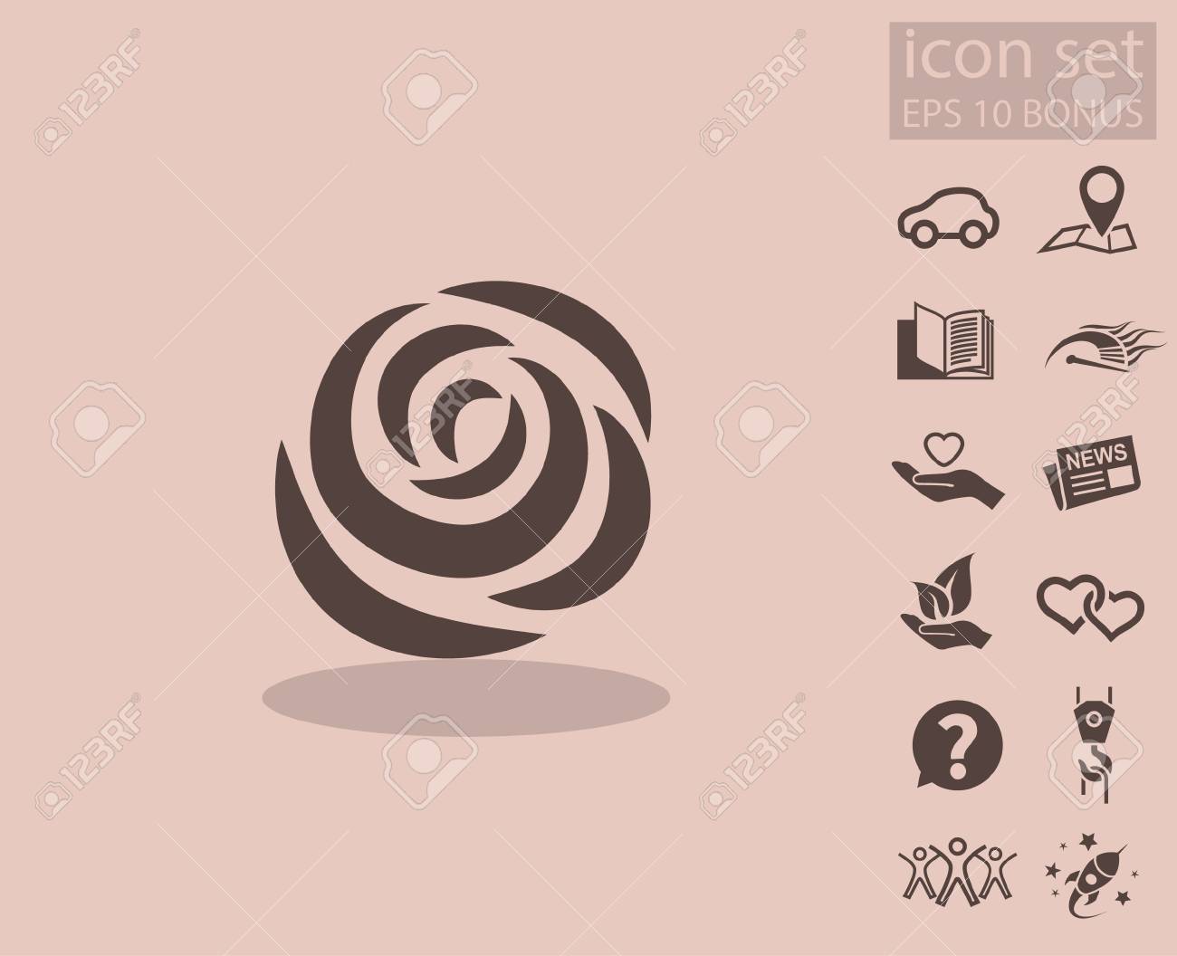 バラの絵文字 デザインのベクトルの概念図 のイラスト素材 ベクタ Image バラの絵文字 デザインのベクトルの概念図 のイラスト素材 ベクタ Image