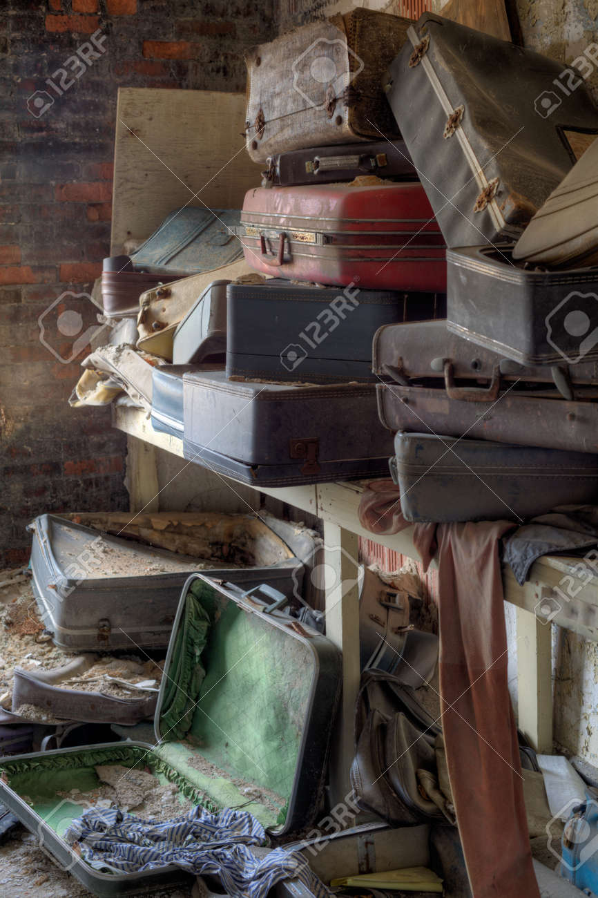 Urbex - empty, old and dirty suitcases, in light HDR processing - 30323078 Urbex - empty, old and dirty suitcases, in light HDR processing - 30323078