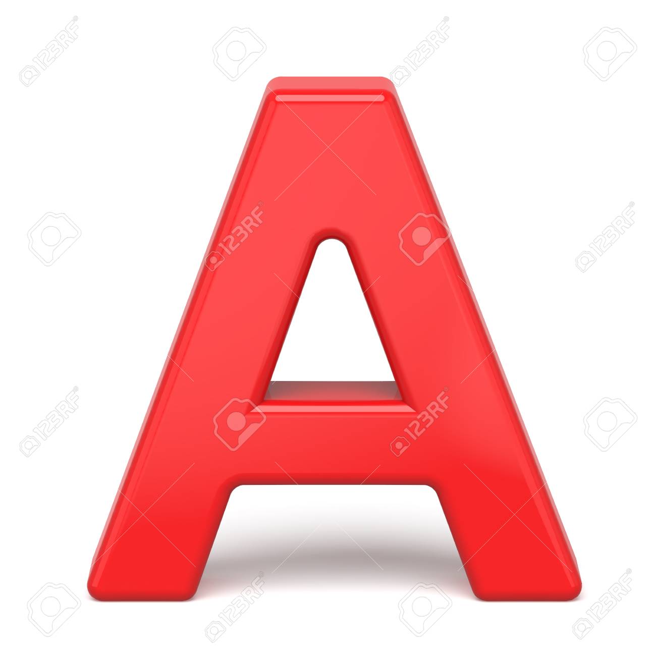 3d plastic red letter a isolated on white background stock photo red letter a