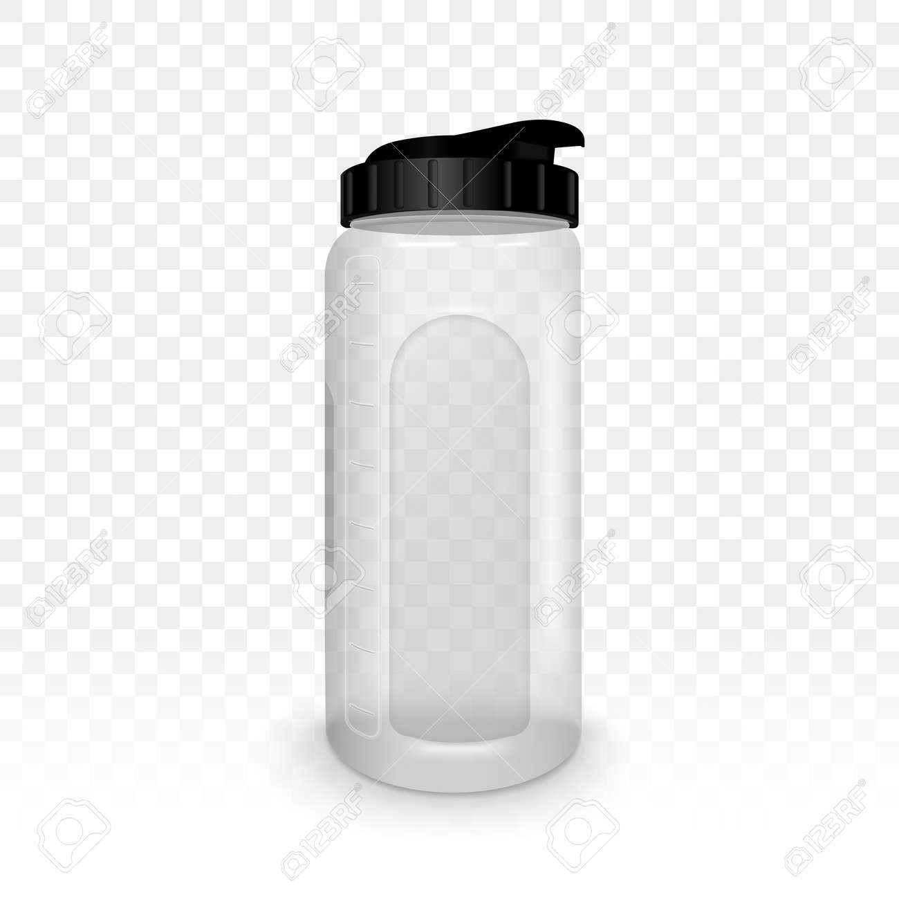Reusable Water Bottle Isolated On Transparent Background 3D Illustration Stock Vector Reusable Water Bottle Isolated On Transparent Background 3D Illustration Stock Vector