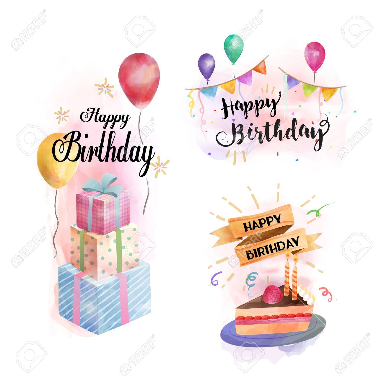 Joyeux Anniversaire Elements D Aquarelle Cadeaux Gateaux Et Elements De Fete En Aquarelle Style Dessin A La Main Collections Pour Carte D Anniversaire Clip Art Libres De Droits Vecteurs Et Illustration Image Joyeux Anniversaire Elements D Aquarelle Cadeaux Gateaux Et Elements De Fete En Aquarelle Style Dessin A La Main Collections Pour Carte D Anniversaire Clip Art Libres De Droits Vecteurs Et Illustration Image