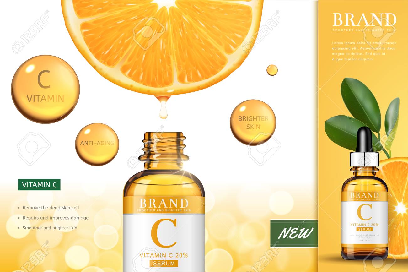 orange vitamin c serum