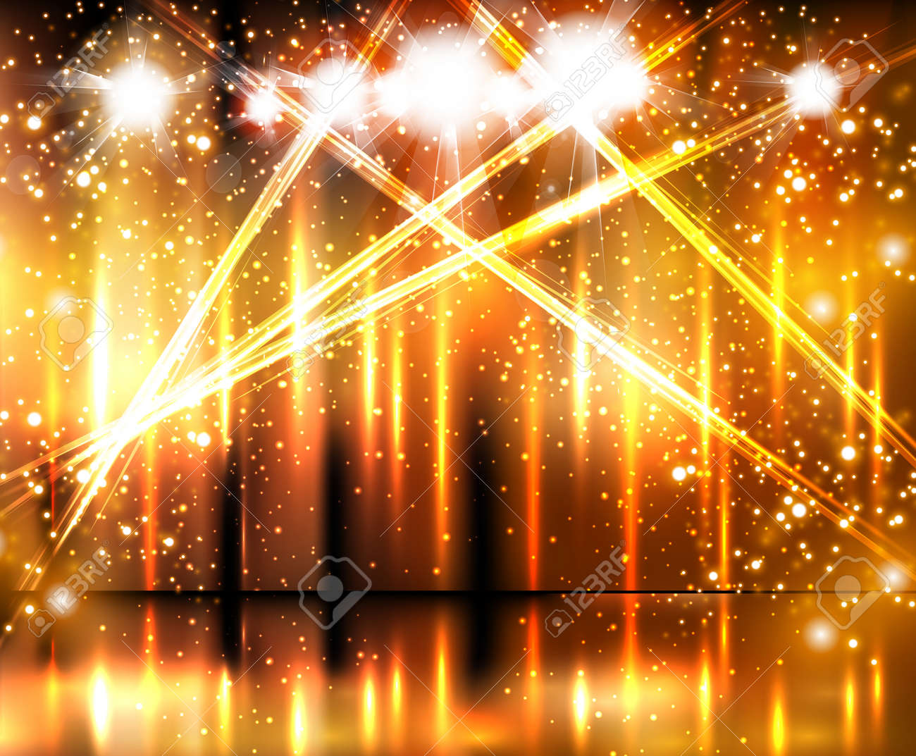 光の舞台背景のイラスト素材 ベクタ Image