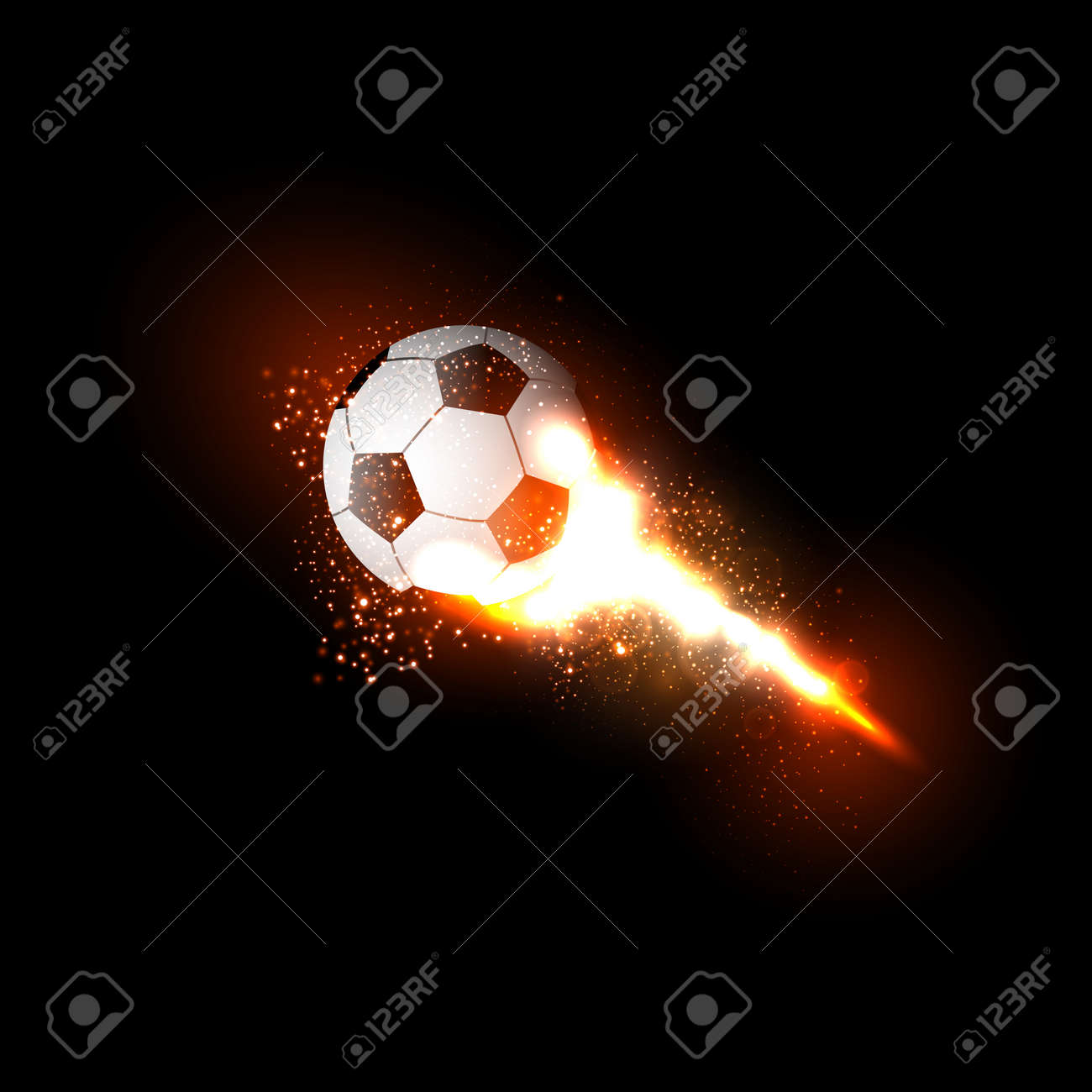 サッカー ボール軽量設計簡単すべて編集可能のイラスト素材 ベクタ Image