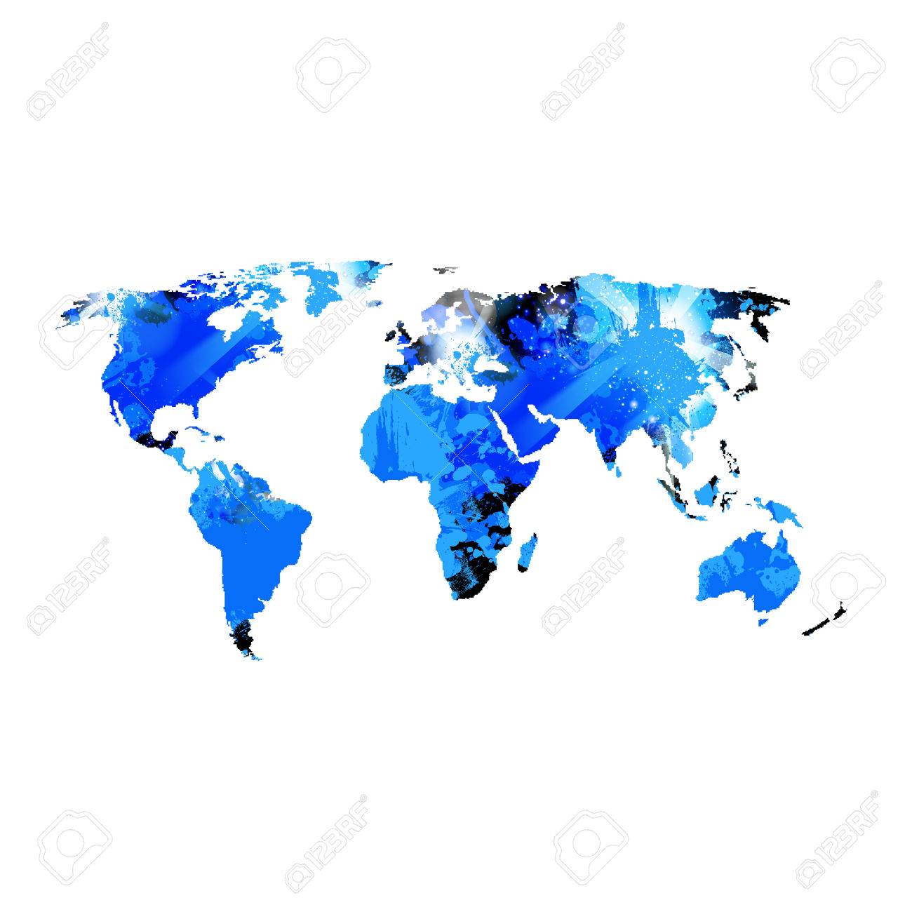 abstract template with world map easy editable royalty free