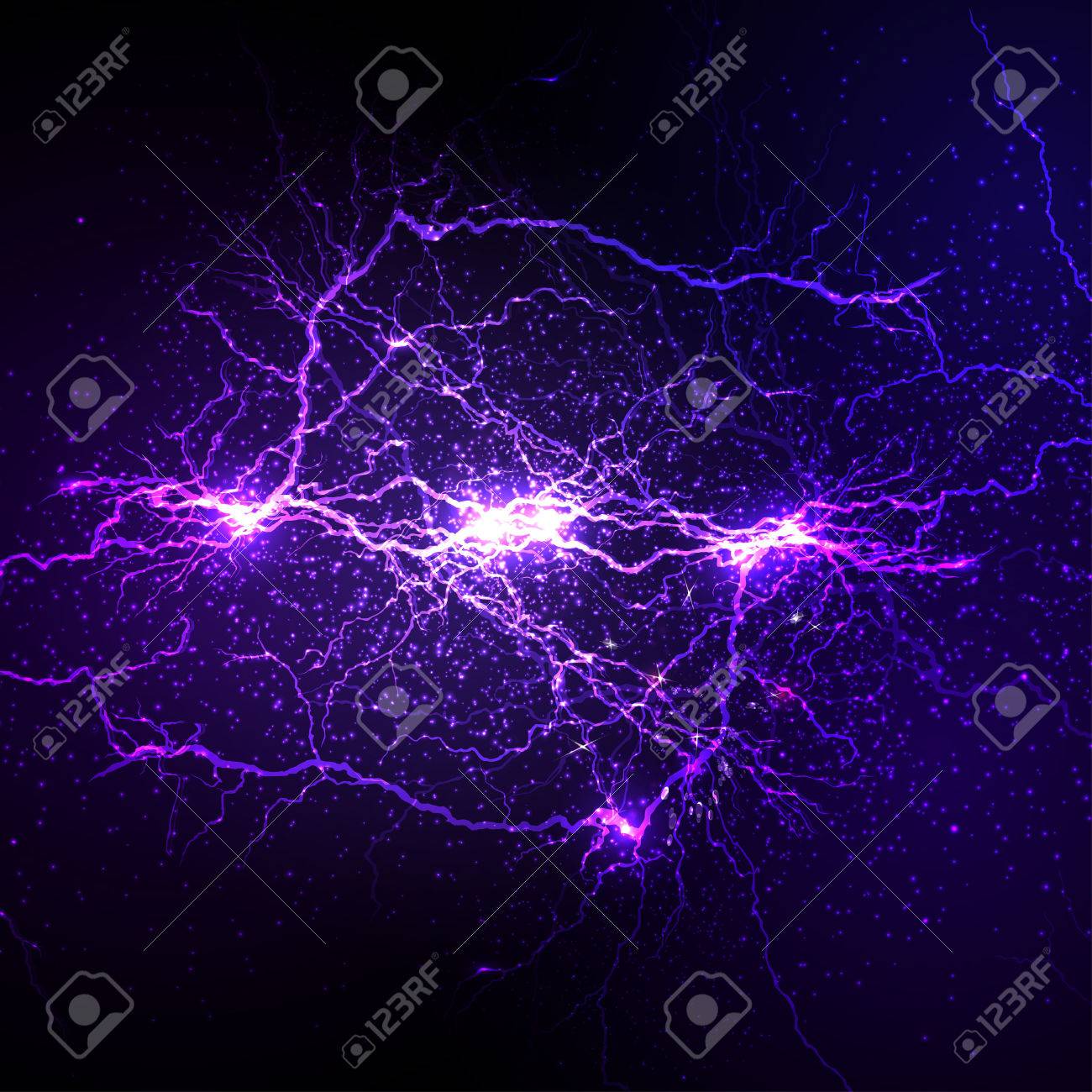 Lightning Flash Strike Background Easy Editable Royalty Free