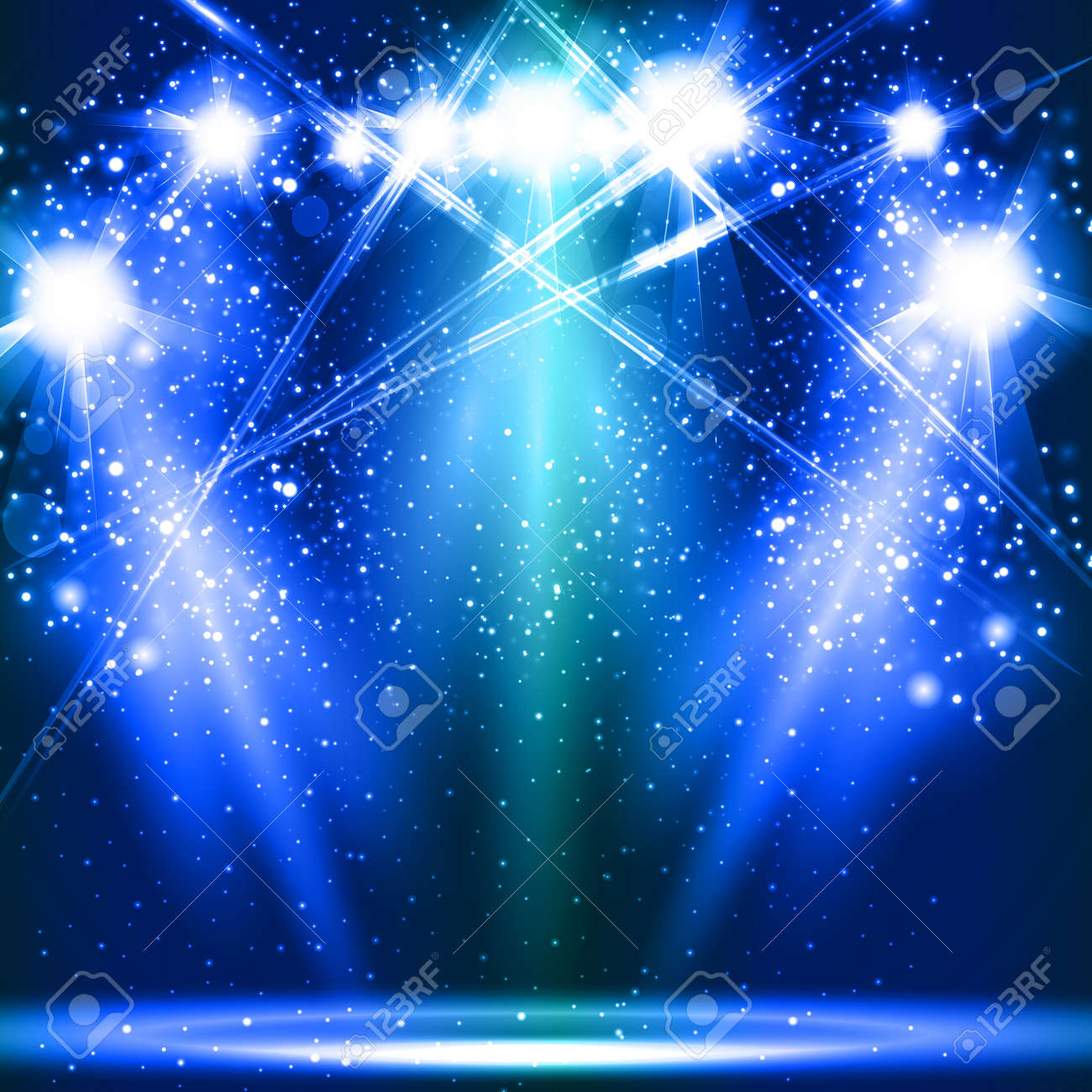 ステージ ライト スポット ライト 空のシーン イラスト簡単すべて編集可能 のイラスト素材 ベクタ Image