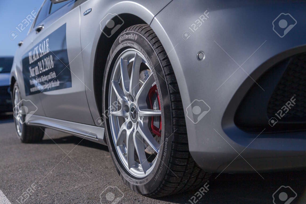 fuerth germany february 25 2018 mercedes benz symbol on