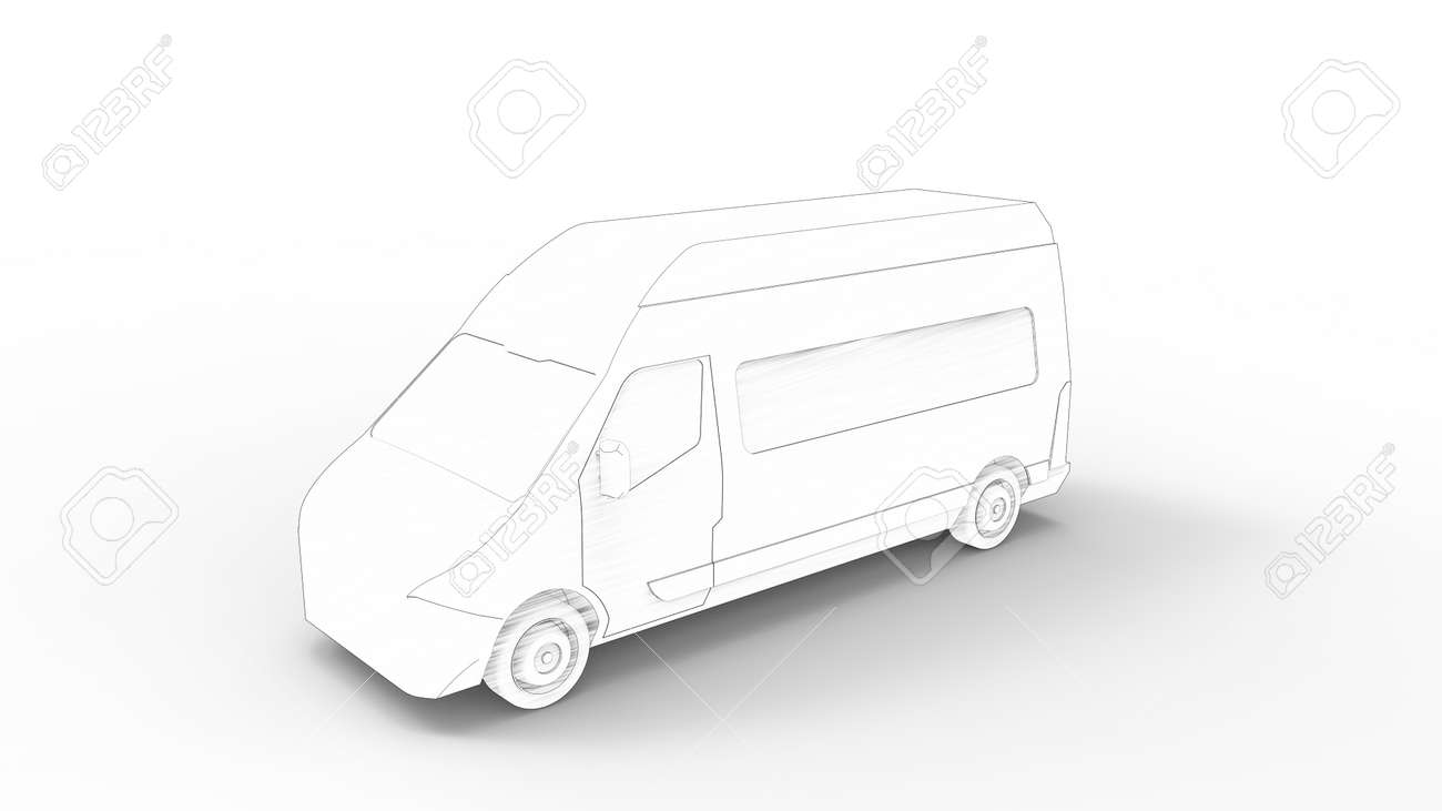 white utility van