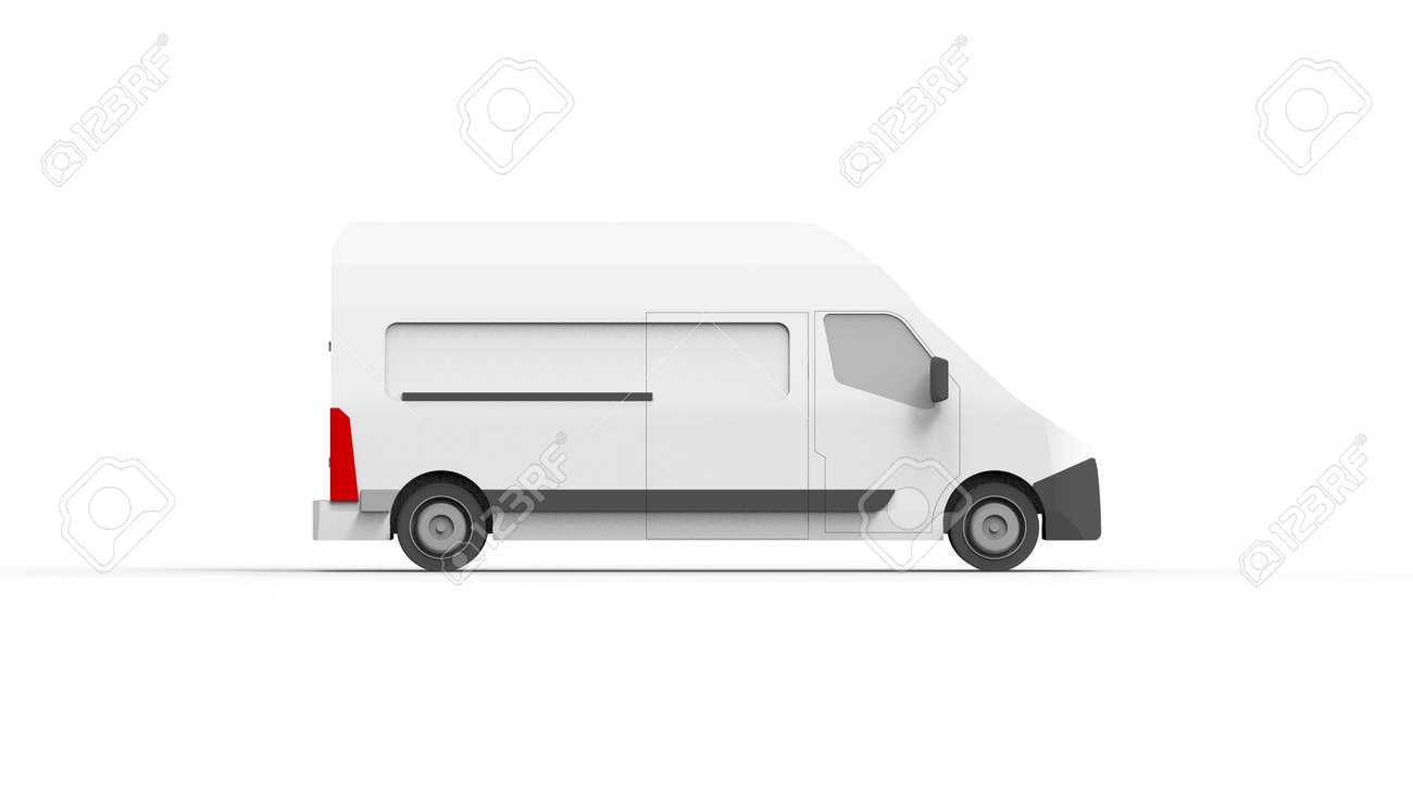 white utility van