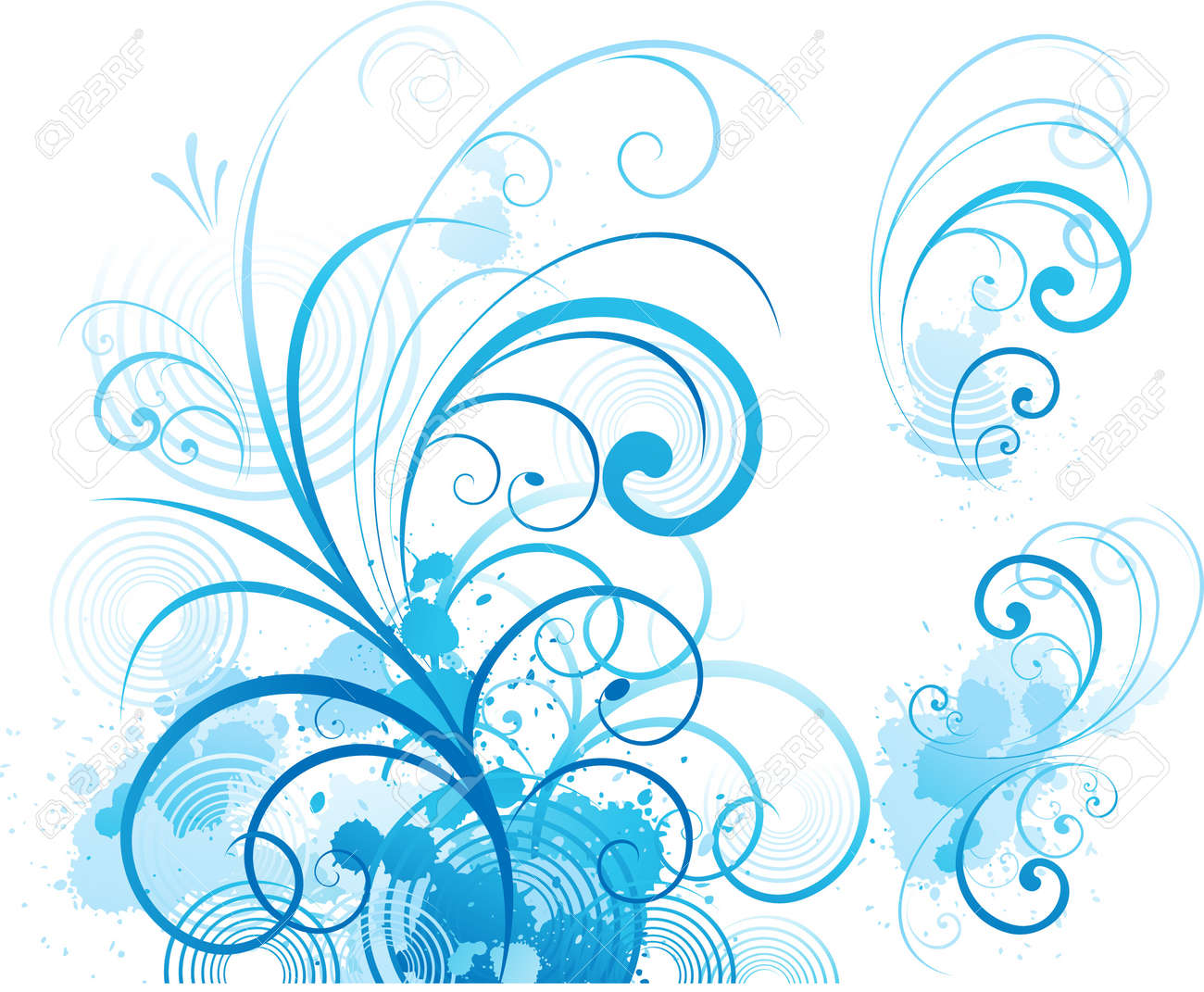 swirl blue