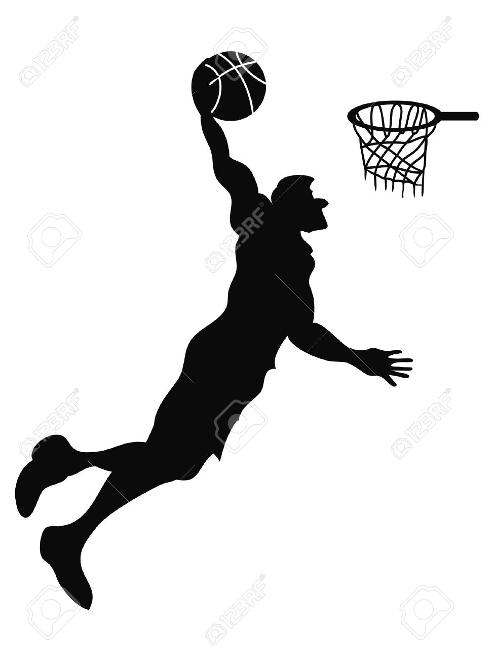 dunking silhouette