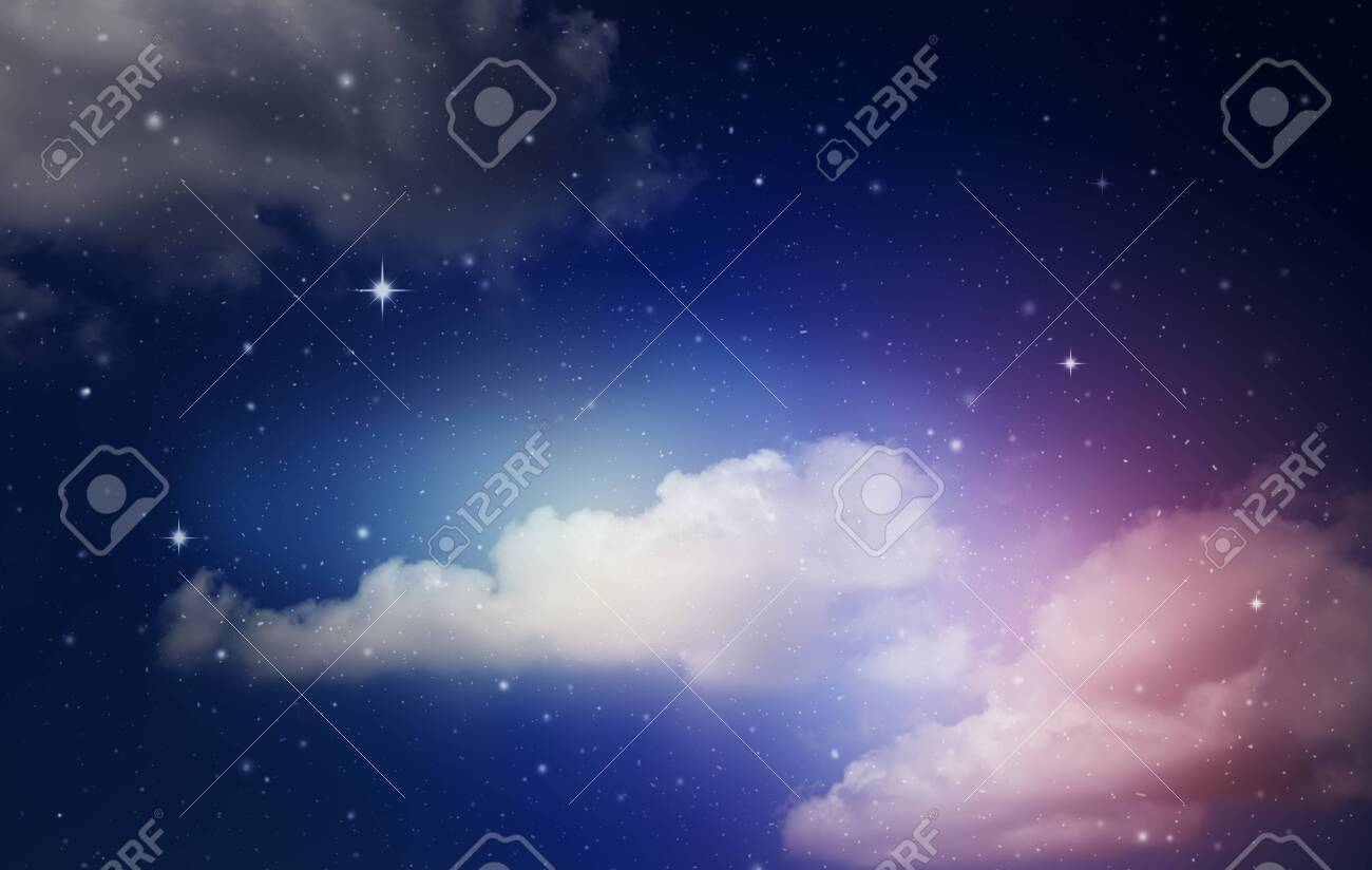 fantasy colorful night sky with cloud and stars - 148593110 fantasy colorful night sky with cloud and stars - 148593110