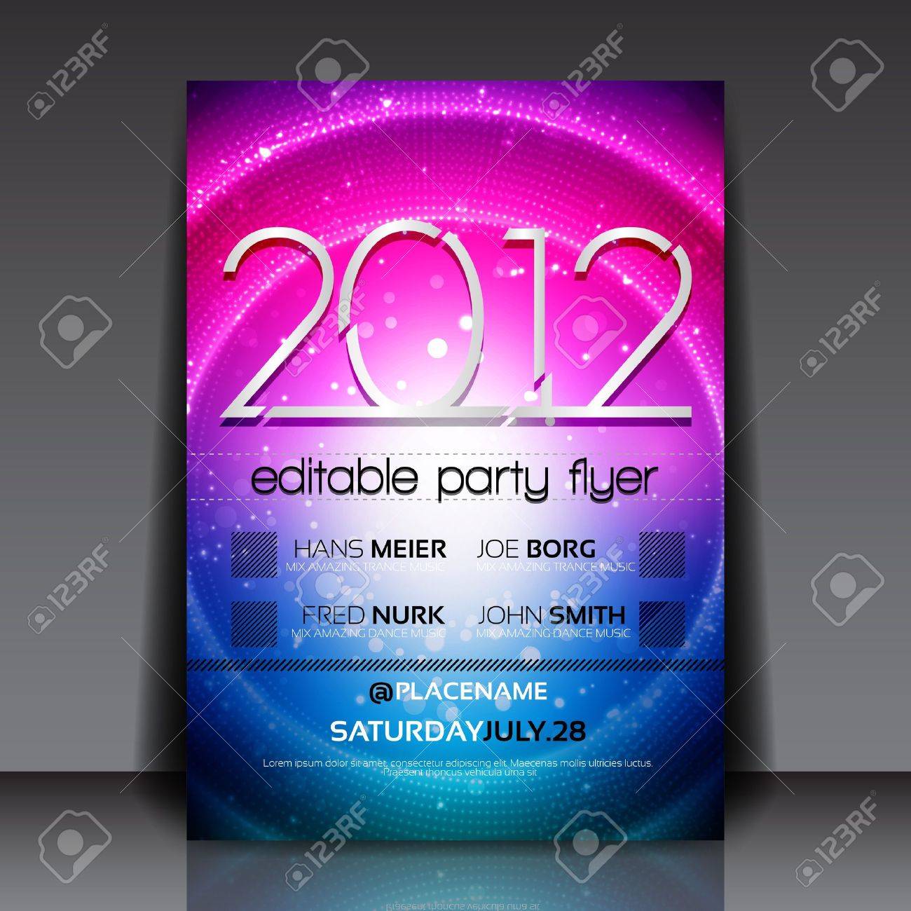 editable flyer with colorful circle design royalty free cliparts editable flyer