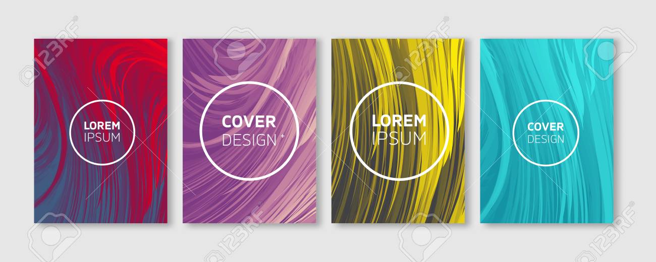 minimal vector covers design cool vibrant colors feather