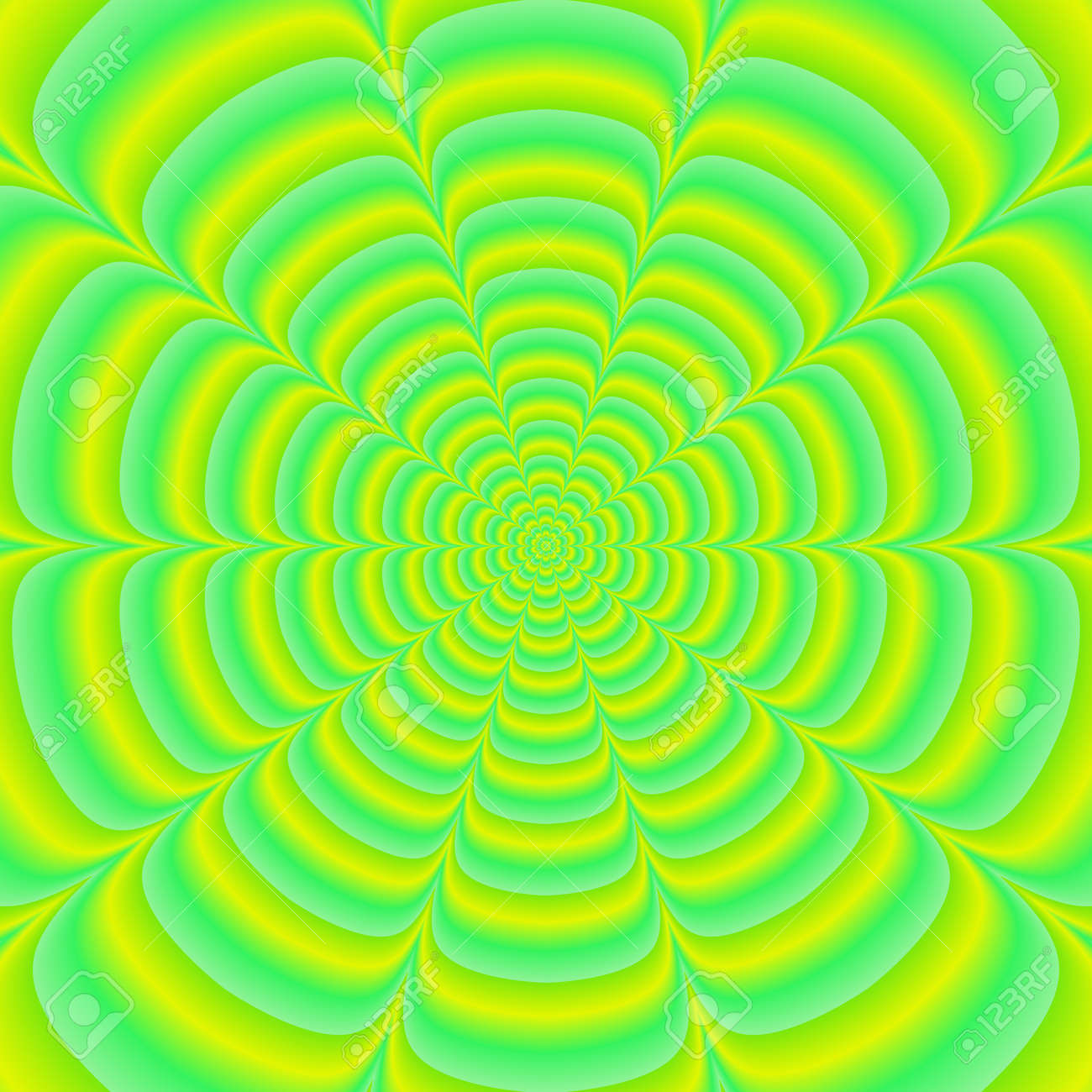 サイケデリック放射状の抽象的なイラスト背景 の写真素材 画像素材 Image