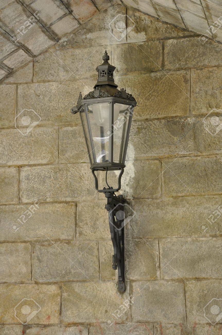 castle lamp stock photo