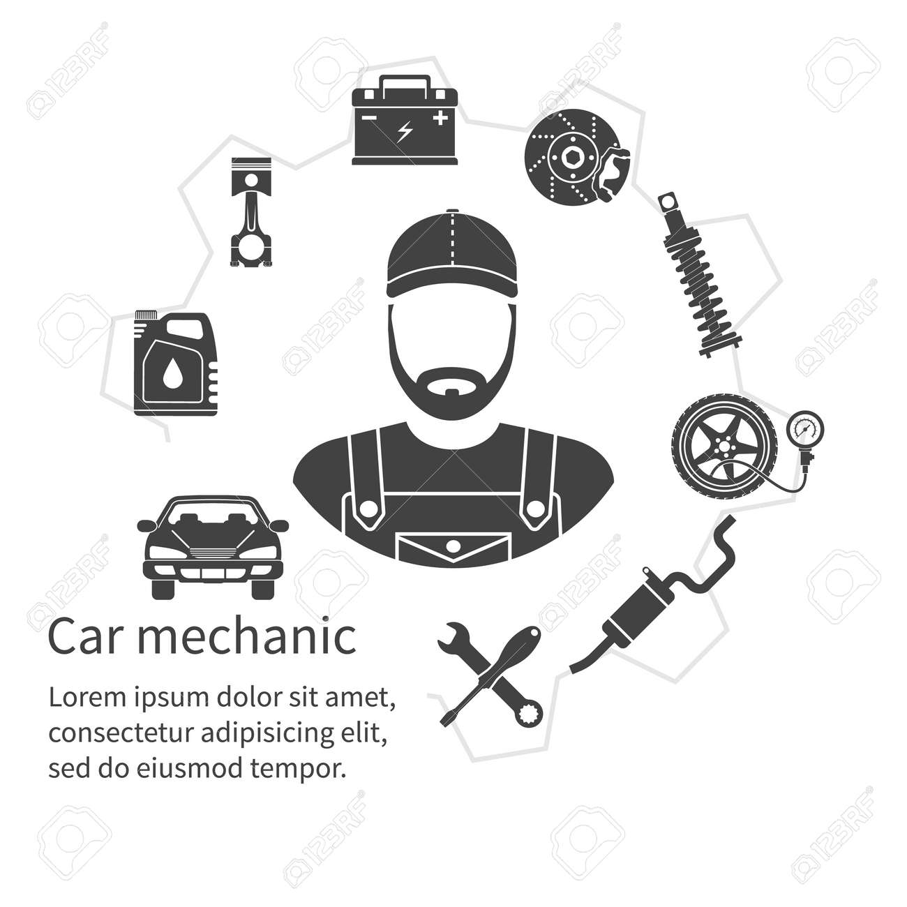 car mechanic design