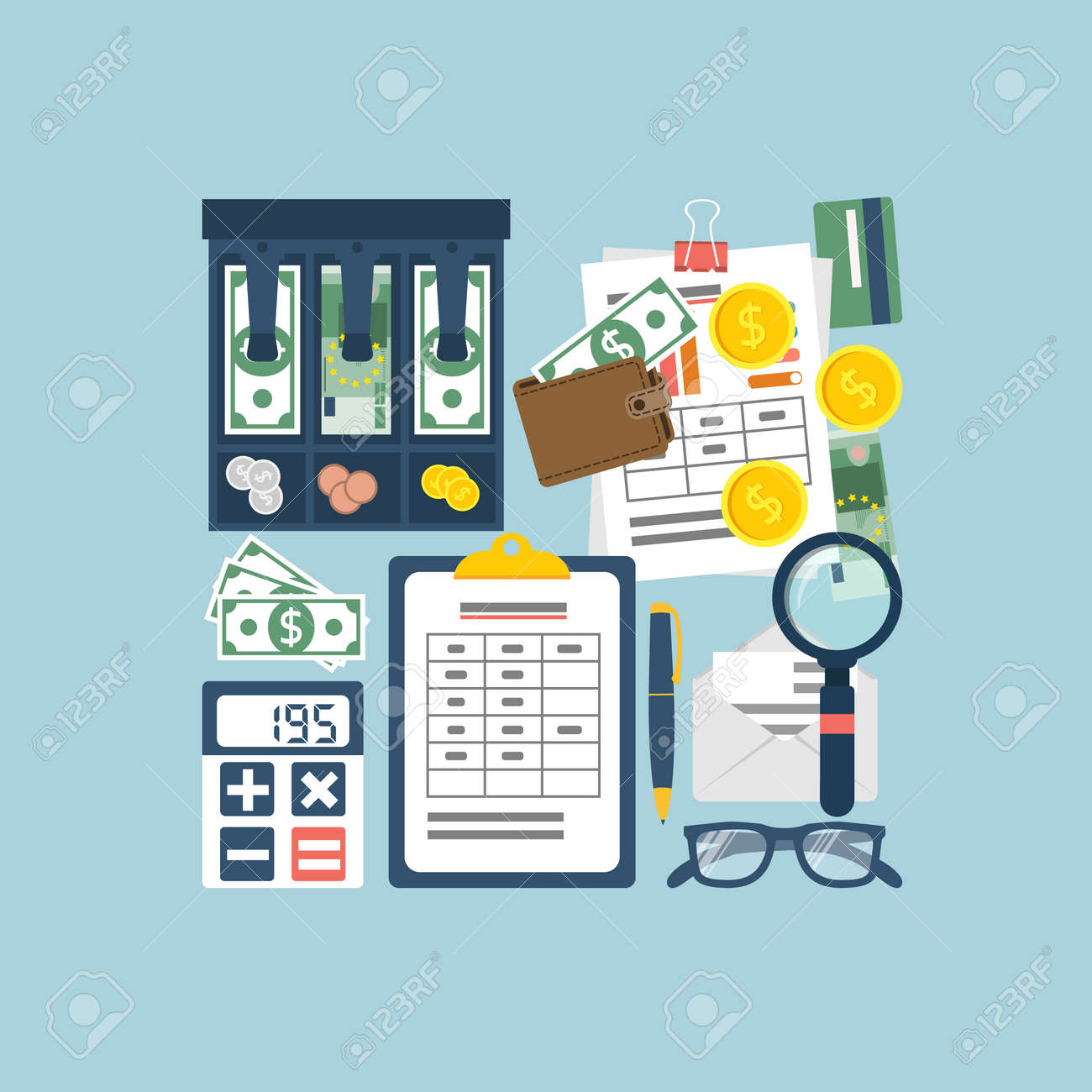 budget planning concept financial accounting organization process personal finance accounting