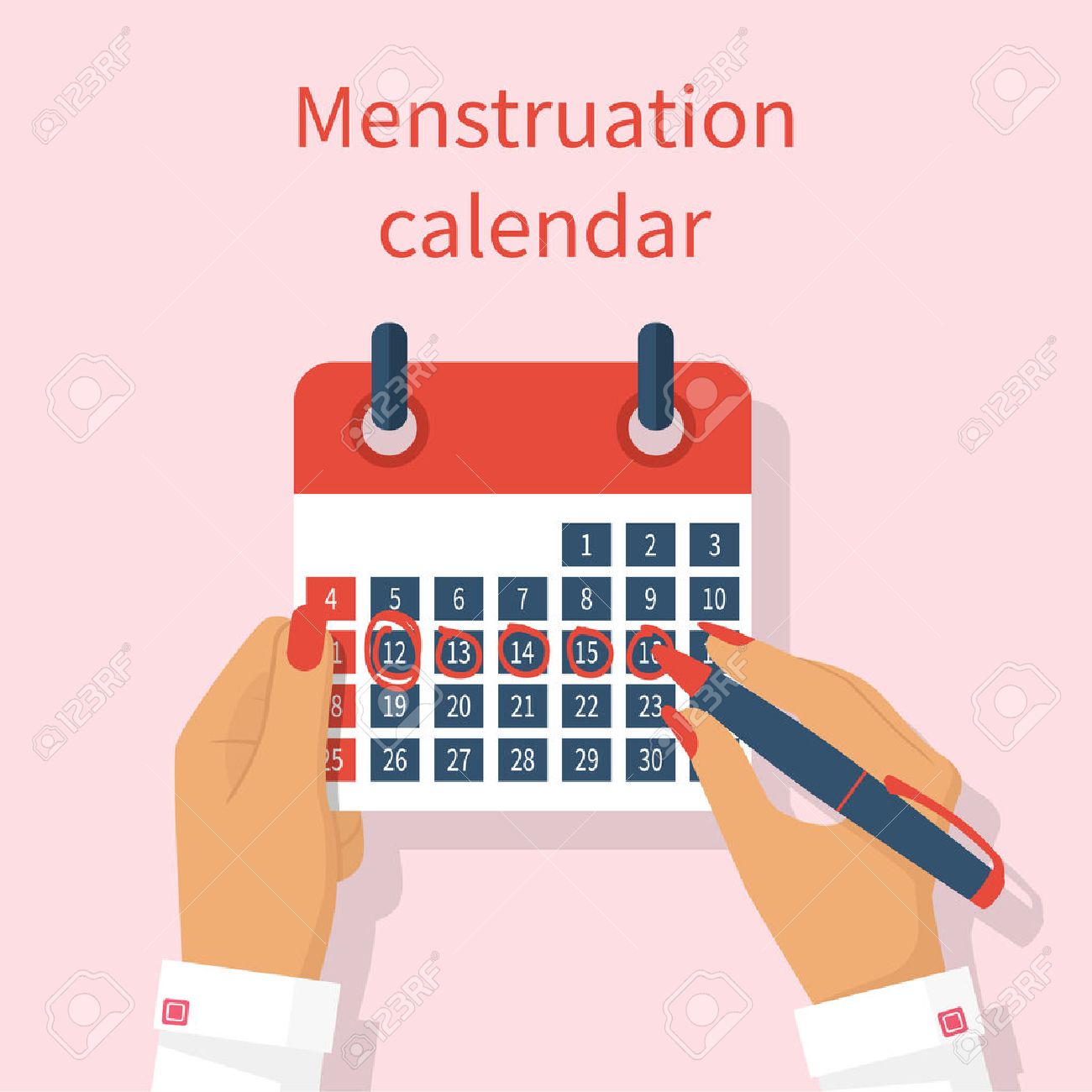 female 12 month calendar