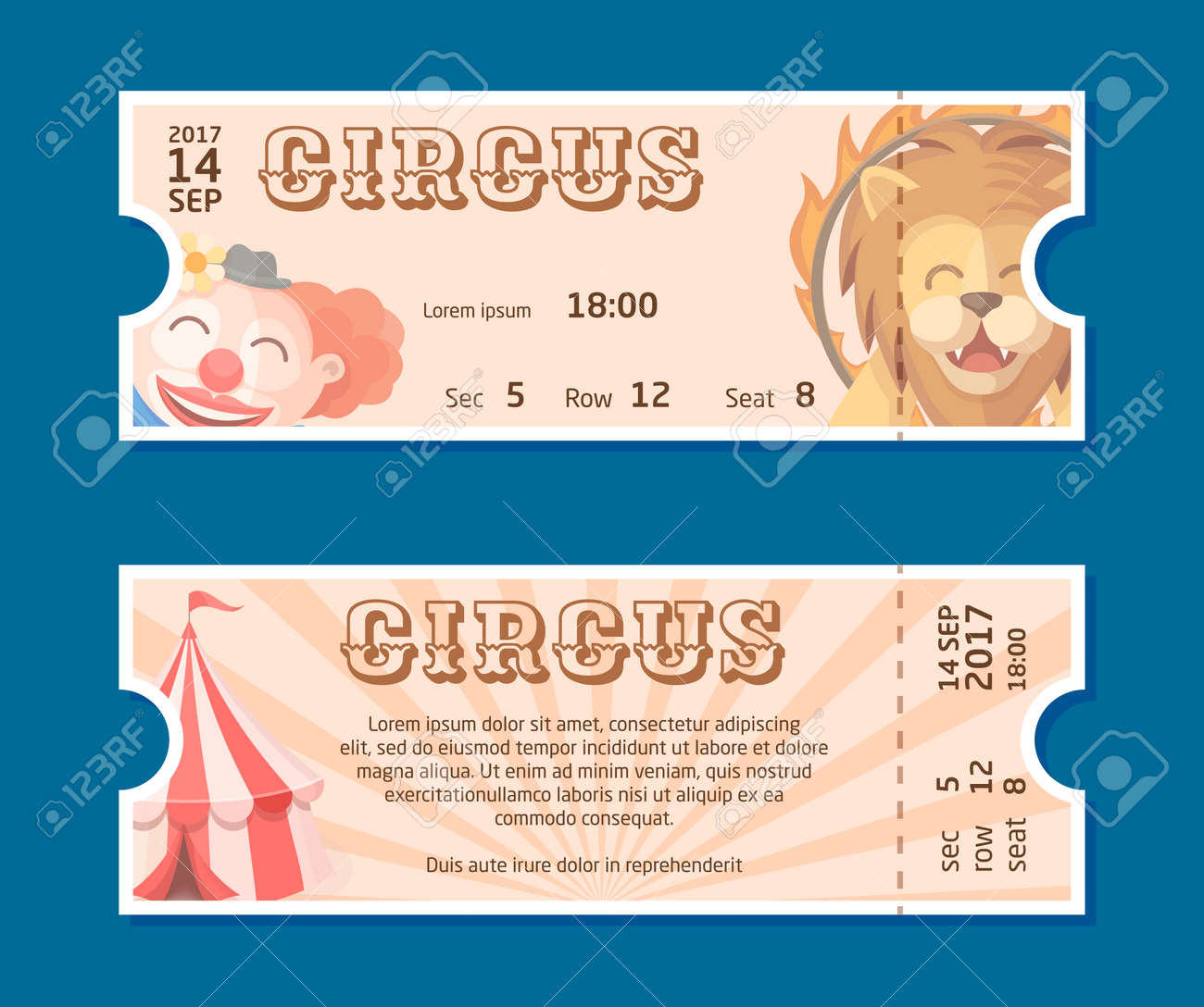 show tickets template