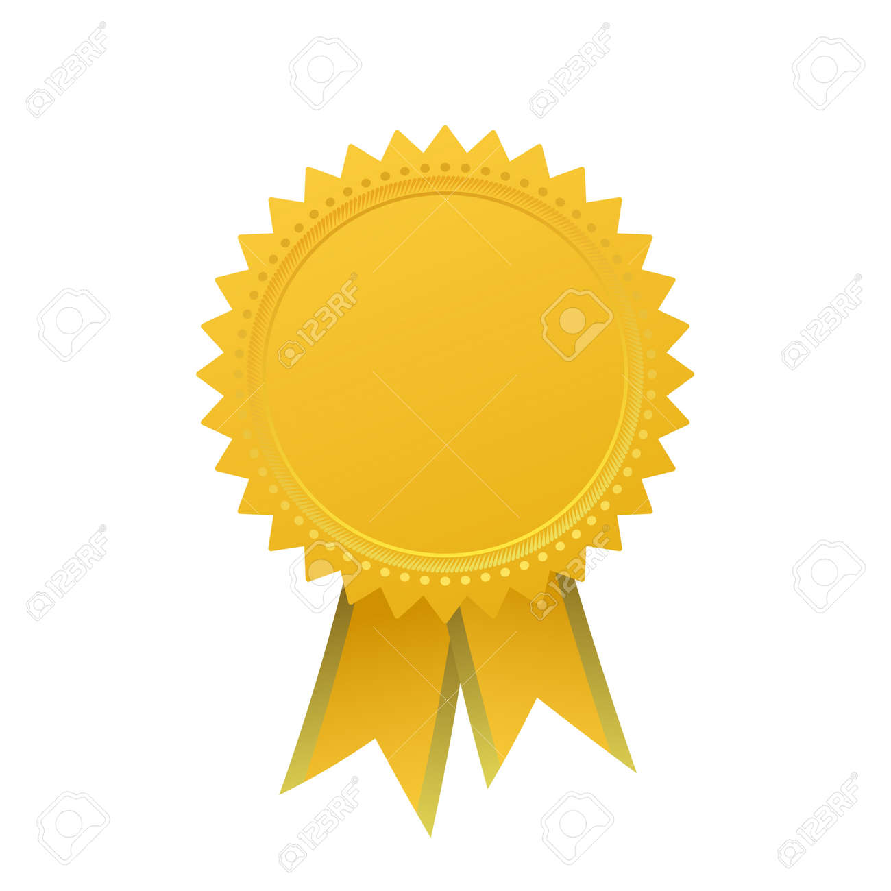 blank guarantee vector element sign certificate with ribbons royalty
