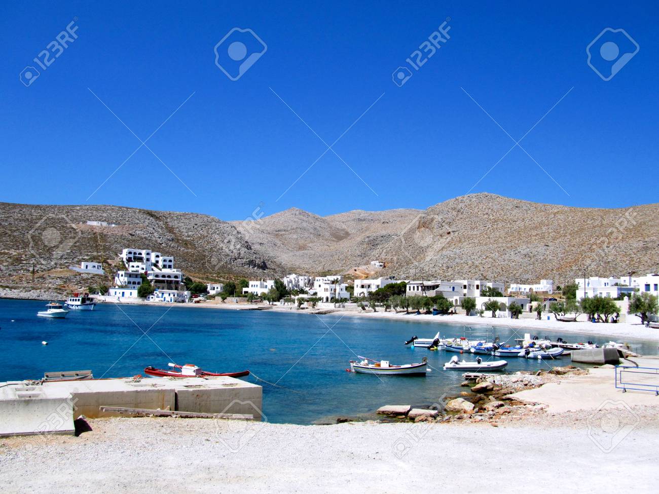 Immagini Stock Karavosta Ae A A Sis E Il Porto Di Folegandros Grecia Image
