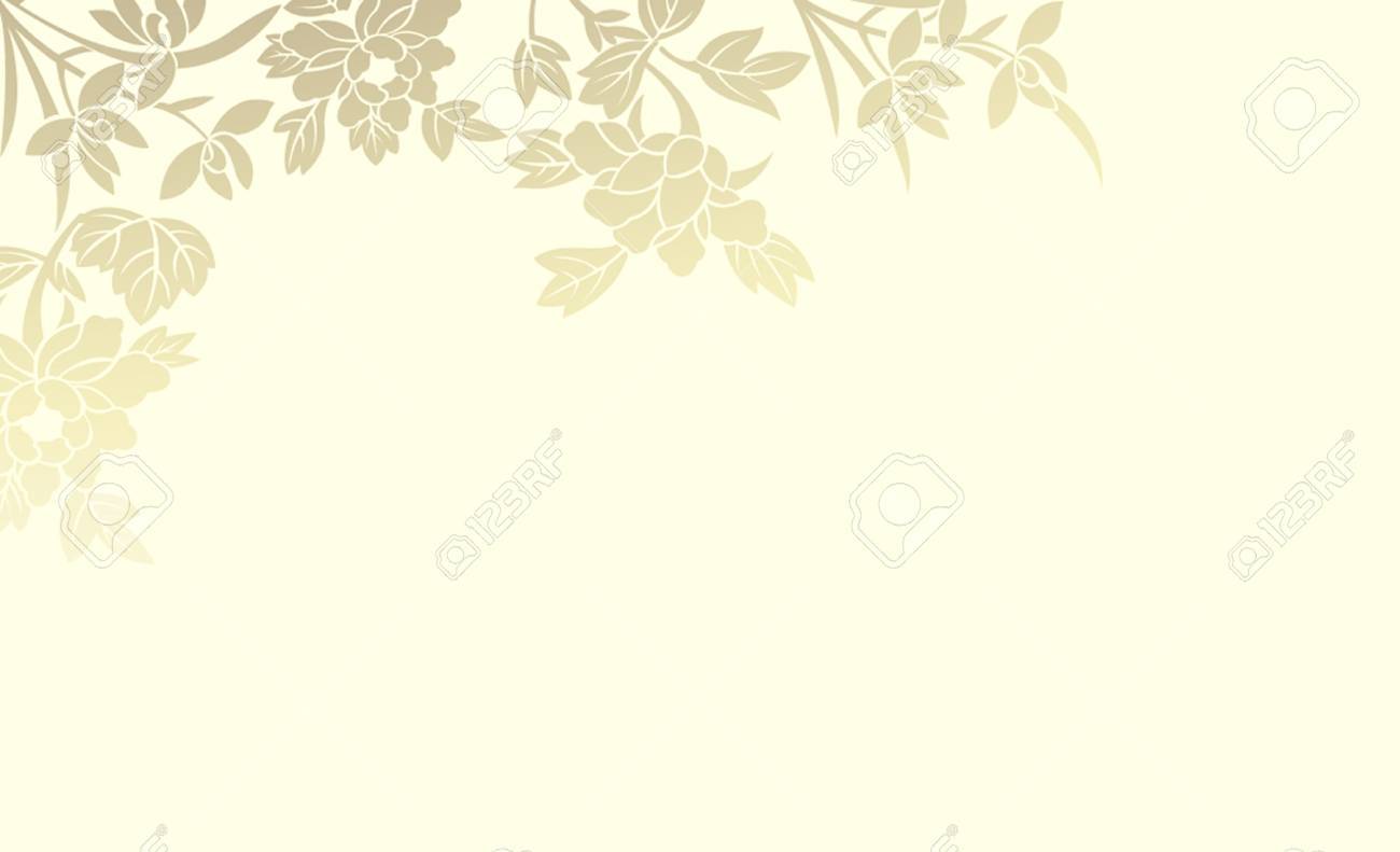 Fond Doré Fleur Qui Brille