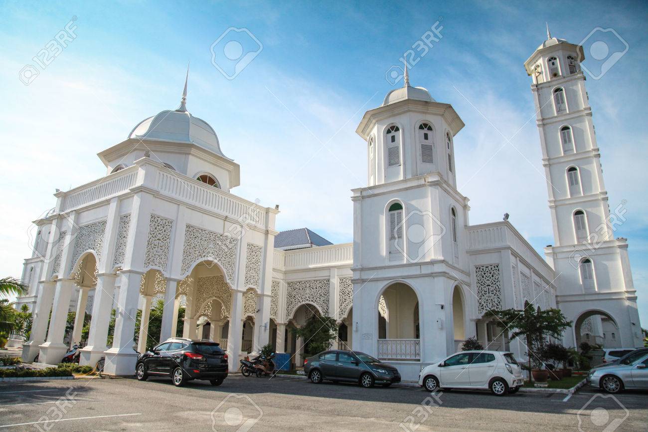 The Beautiful Scenery Masjid Sultan Ismail In Chendering Kuala Terengganu Stock Photo Picture And Royalty Free Image Image 43575306