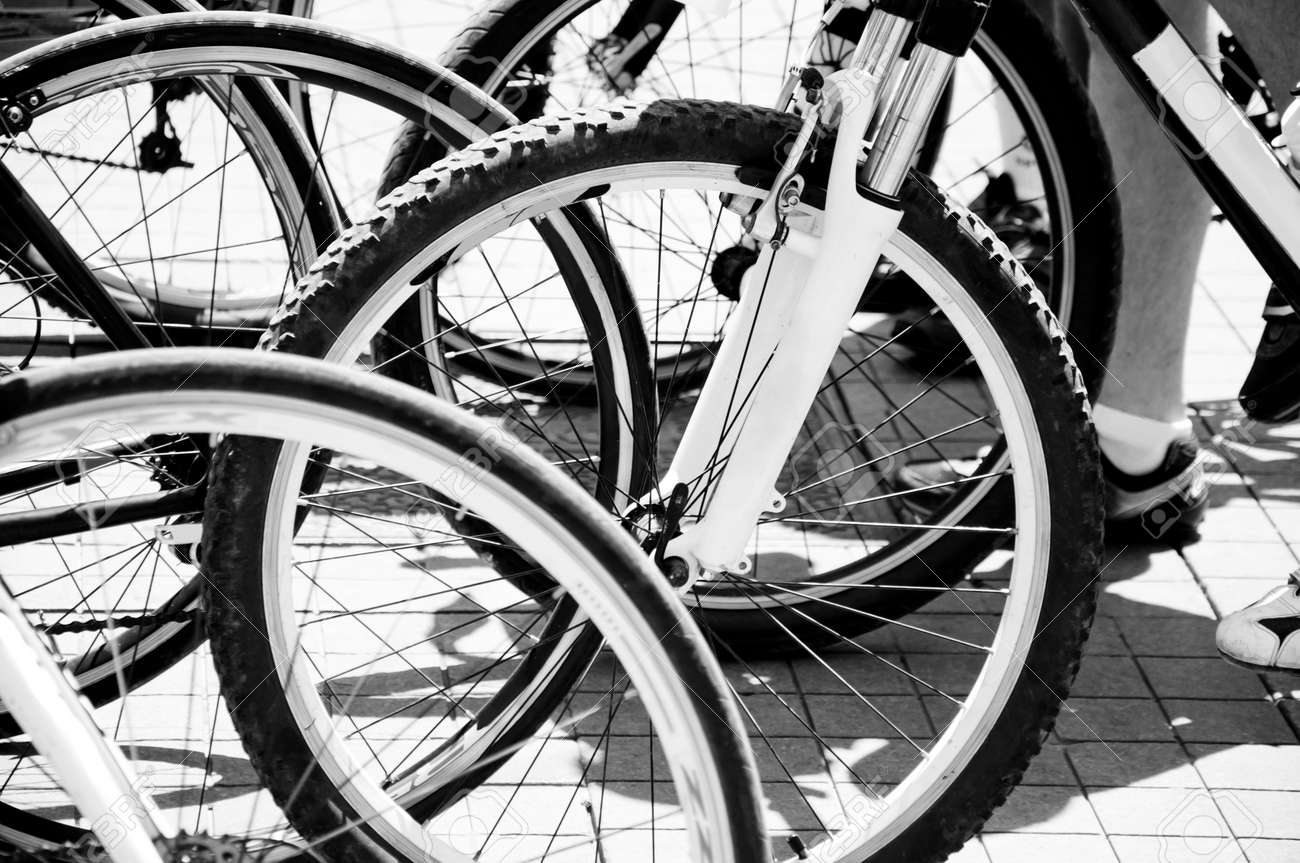 黒と白で自転車のタイヤのグループ の写真素材 画像素材 Image 黒と白で自転車のタイヤのグループ の写真素材 画像素材 Image