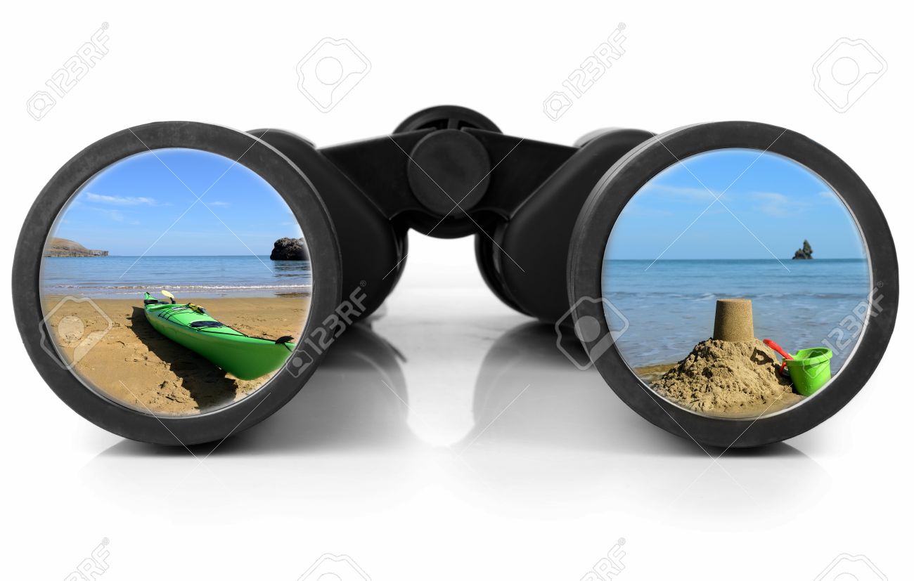 a pair of binoculars
