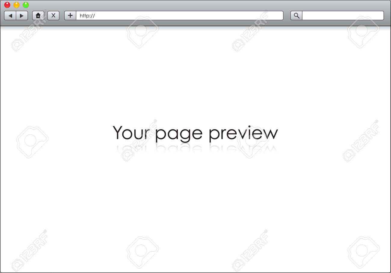 blank window of internet browser template illustration royalty free