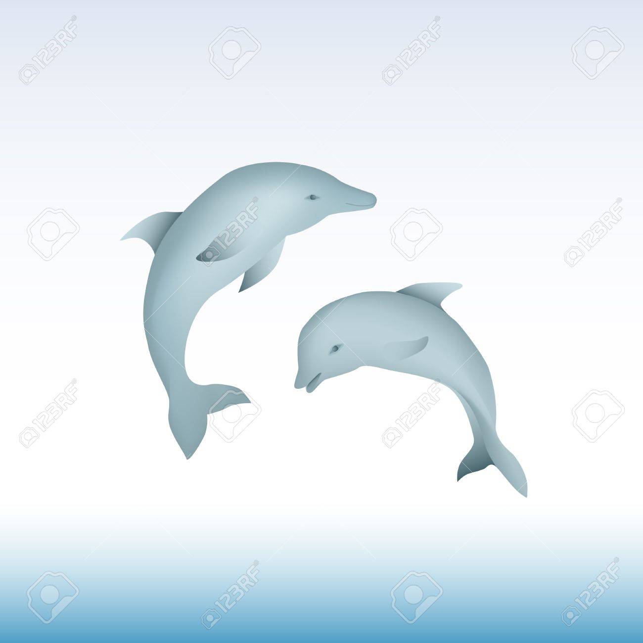 イルカのイラストをジャンプのペアのイラスト素材 ベクタ Image イルカのイラストをジャンプのペアのイラスト素材 ベクタ Image