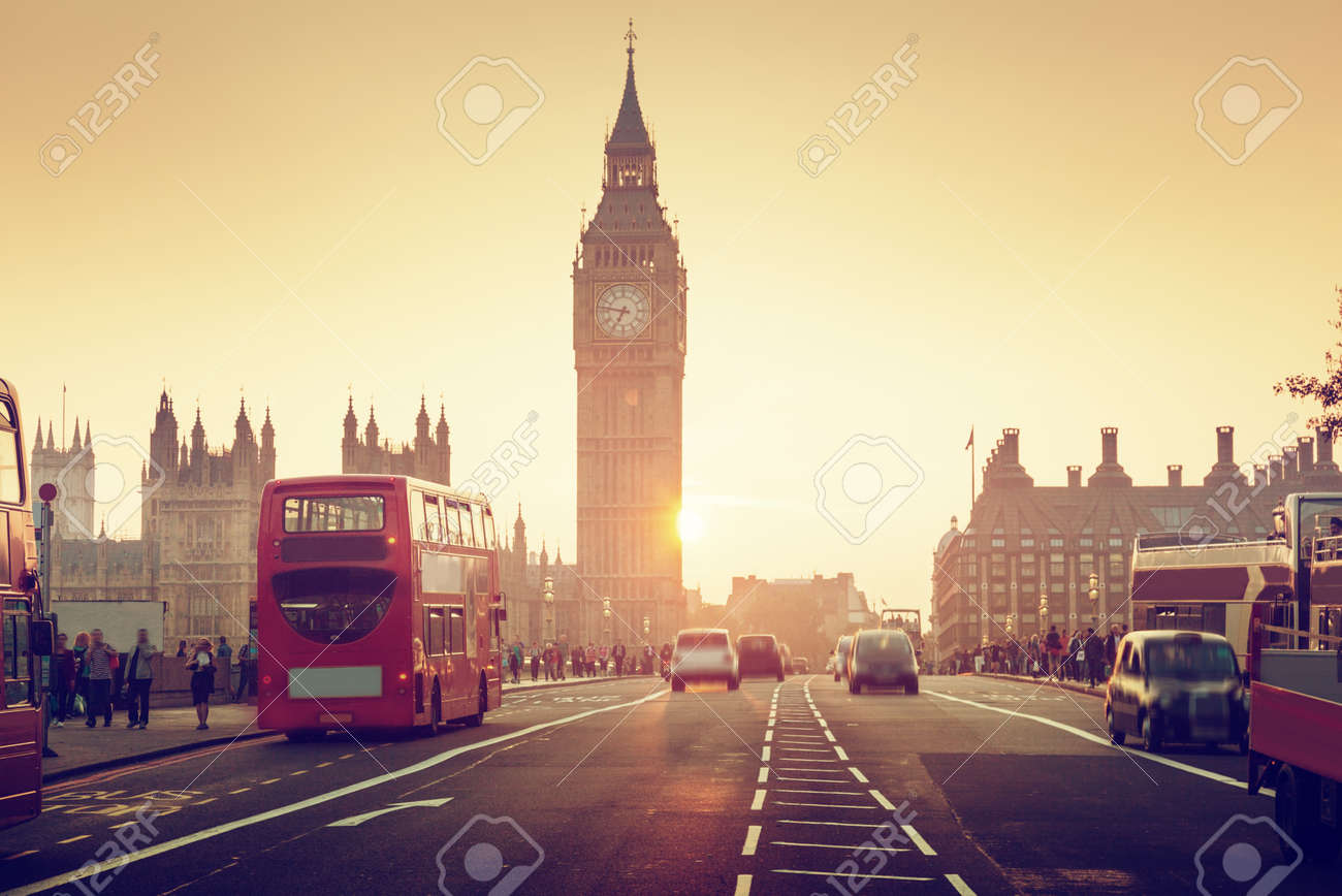 Westminster Bridge at sunset, London, UK - 53537827 Westminster Bridge at sunset, London, UK - 53537827