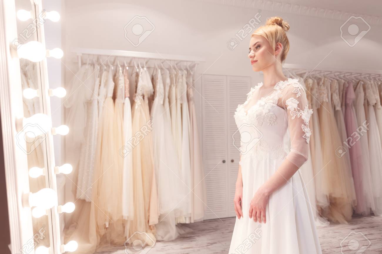 Dreaming of wearing a white wedding dress Clearance