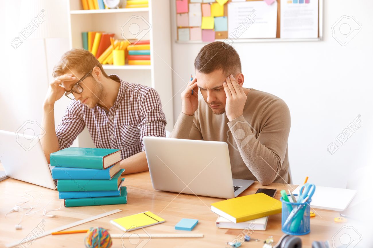 student stress two guys