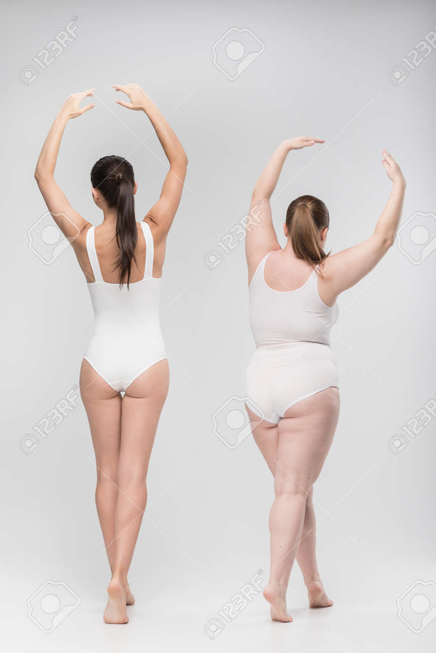 bbw sitting skinny girl