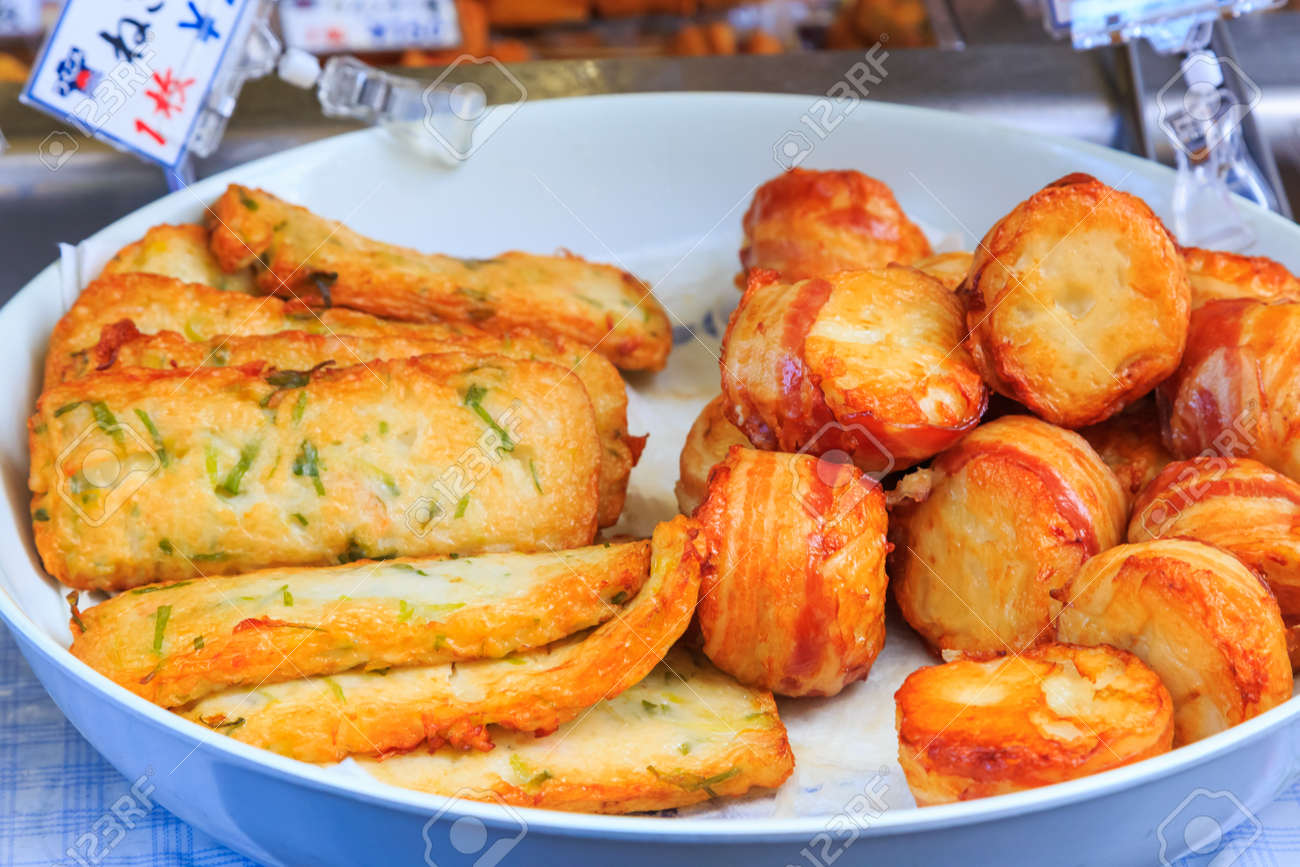 Satsuma Age Deep Fried Minced Fish Japanese Street Food At